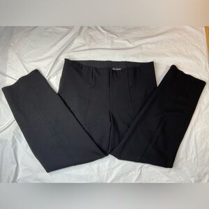 Investments Plus Black Slim‎ Factor Straight Pants Front Crease Size 1X